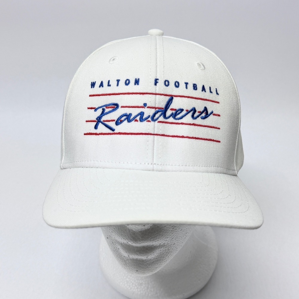 Cap America Walton Football Raiders White Snapback Hat  Premium Line
